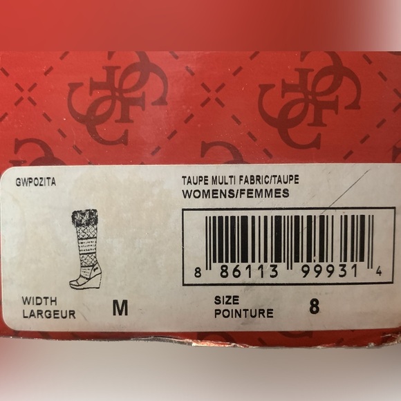 Guess Taupe Pozita faux fur boots in Women’s size 8 - used condition - Picture 3 of 16